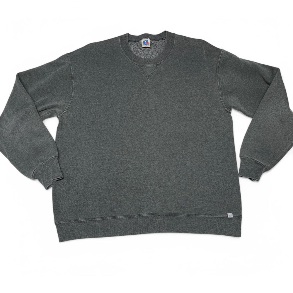 Vintage 90s Russell Athletic grey crewneck sweatshirt Size XL
